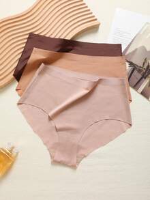 3pcs/Set High Waist Seamless Panties For Women - Multicolor - View 6