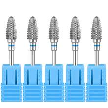5 Pcs Tungsten Carbide Nail Drill Bits, Suitable For Gel Polish Removal And Nail Polishing, Professional Nail File, Manicure Tools. - Multicolor - View 6
