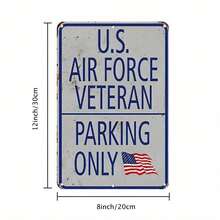 Vintage - Style "Thank You Veterans" Round Aluminum Sign | Multi - Use Decor For Home, Memorial Spaces | Easy To Mount, Patriotic Tribute Art | Rustic Military Decor | Weatherproof Sign, Aluminum Wall Art - 1PC - 查看 2