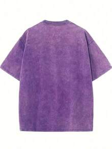 Summer TopsEasy Tiger Shirt, Di Tiger Boxy , Vintage Tigers Crop Top, Easy Tiger , Retro Tiger , Easy Tiger T-Shirtcotton High-Quality Pure Vintage Co - Purple 02 - 查看 2