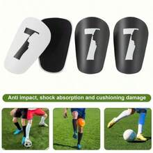 [Professional Shin Guards] Lightweight Professional Soccer Training Shin Guards, 1 Pair | Impact Reduction Buffer Protective Equipment - Blue PET Material, Hand Wash/Dry Clean - Number 7 - View 2