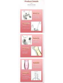 Women's Electric Facial Hair Remover, Beauty Painless Hair Removal Device For Body, Arms, LCD Display - Multicolor - View 5