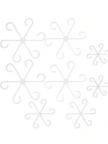 4件装植物攀援茎支撑架，4种尺寸，植物支撑固定件，坚固的茎夹，适用于攀援植物 - 塑料材质，或室内攀援植物，植物支撑架，花卉植物支撑架，茎钩生长配件，适用于植物和花卉 - 彩色 - 查看 16