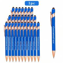 1/5/12/24/36 Pcs Personalized Customized Metal Ballpoint Pens With Stylus Retractable | Custom Engraved Name Date Logo Pens | Smooth Writing Medium Tip Soft Touch Anti-Slip Grip | For Work Office Business Writing Pens | School Student Teacher Pens | Wedding Couple Personalized Pens | Birthday Graduation Gifts | Back-To-School School Supplies Office Essentials | Classroom Dorm Office Conference Use | Mother's Day Gift | Teacher's Day Gift - Màu xanh da trời - Xem 24