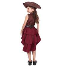 Bộ trang phục cướp biển cho bé gái, bao gồm mũ và váy, thích hợp cho các bữa tiệc hóa trang, lễ hội. - Màu be - View 6