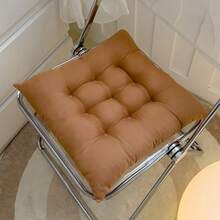 Un cojín de silla cuadrado moderno, suave y transpirable - cojín de asiento versátil para todas las estaciones - lavable a máquina, duradero, ajuste cómodo, adecuado para muebles de hogar, oficina y comedor - estilo moderno, superficie fácil de limpiar, ajuste perfecto para sillas y bancos - ideal para cocinas y comedores - cojín de silla de comedor, adecuado para largos períodos de estar sentado, cojín de asiento, almohadilla de asiento - Multicolor - Ver 3