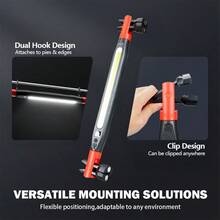 1 pieza Luz de trabajo magnética giratoria a 360° con carga rápida Tipo C, alto lumen COB para múltiples escenarios - Multicolor - Ver 7