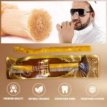 Lilac Flavored Miswak Toothbrush - Made From 100% Natural Authentic Arabian Plant - Helps Maintain Healthy Gums, Whiter Teeth, And Fresh Breath - Khaki - View 1