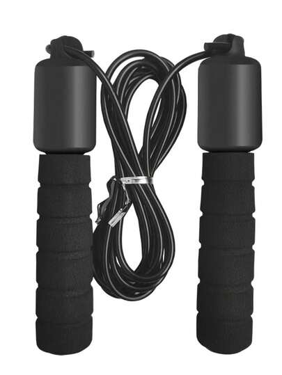 1pc Professional Counting Jump Rope, Suitable For Athletes, Fitness Enthusiasts And Beginners. Built-In Digital Counter Tracks Real-Time Jump Count, Time And Calories Burned, Helping You Set And Achieve Fitness Goals Precisely.