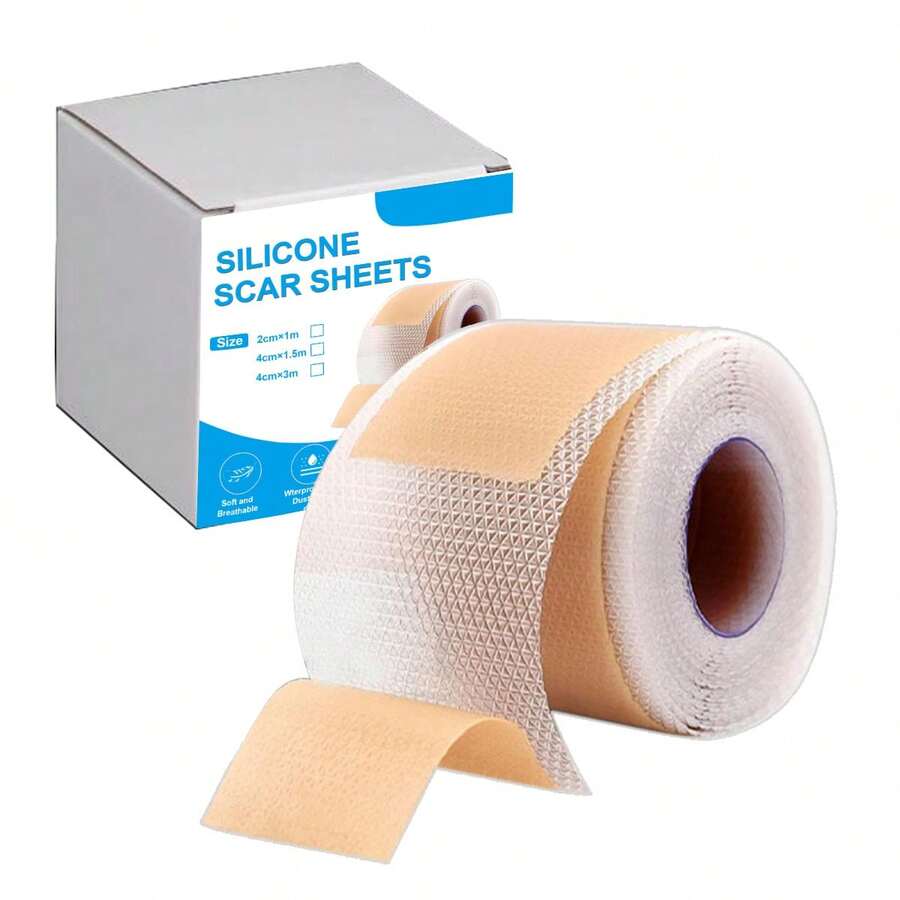 Silicone Scar Sheets, Silicone Scar Tape, Scar Covering Strips For Surgical Scars, Keloid, C-Section, Burn - Multicolor - View 1