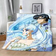 S-Sailor M-Moons Blanket Anime Character 3D Printed Flannel Lightweight Soft Throw Blanket For Bed Sofa Decoration Travel Office - 3 - Xem 1