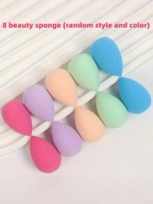 Mini Makeup Sponge. Makeup Blending Sponge, Flawless For Liquid, Cream And Powder, Multi-Color Makeup Sponge, Latex-Free Damp And Dry Foundation Makeup Sponge, Suitable For All Skin Types.,Giveaways,Travel,Cheap Stuff,Travel Essential - Multicolor - View 9