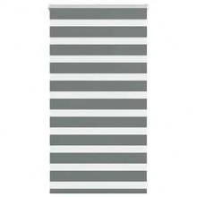 vidaXL Doppelrollo Dunkelgrau 70x100 Cm Stoffbreite 65,9 Cm Polyester - Einheitsgröße - Übersicht 2