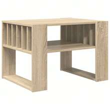 vidaXL Couchtisch Sonoma-Eiche 66 X 49,5 X 45 Cm Holzwerkstoff - Gelb - Übersicht 2