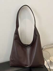 Fashionable Large Capacity Shoulder Tote Bag For Women, Design - Coffee - View 11