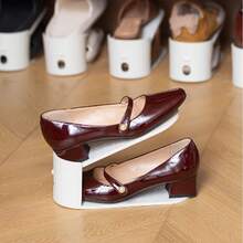 10 Grid Adjustable Shoe Groove Shoe Rack Shoe Stacking Rack Shoe Storage Shoe Organizing Rack Shoe Rack - Multicolor - View 2