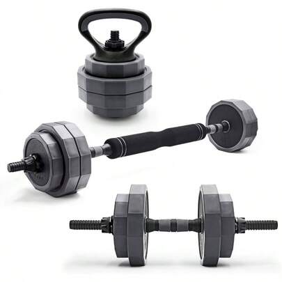Multi - Use Adjustable Weight Set - Versatile Dumbbell, Kettlebell Full - Body Workouts 45lb And 66lb Options
