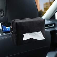 Multi-Functional Universal Tissue Box Simple Armrest Box Seat Hanging New Square Flip Leather Tissue Box Car Tissue Box - Tissue Pack - View 4