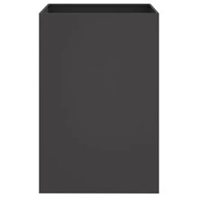 vidaXL Pflanzkübel Schwarz 52x48x75 Cm Stahl - A - Visualizzare 4
