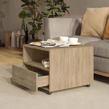 vidaXL Couchtisch Sonoma-Eiche 55x55x40 Cm Holzwerkstoff - Yellow - View 3