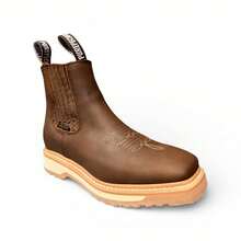 Botin Vaquero Marca Purepecha Sierra Cosido Welt Goodyear MODA - Café - Ver 3