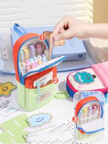 Simple Large-Capacity Pencil Bag, Small School Bag, Star Pencil Bag, High-Looking Student Stationery Bag, Pencil Stationery Box, Girl's Pencil Bag - Schoolbag Star - View 5