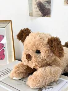 1个11.81英寸可爱卷毛绒小狗玩偶，柔软可爱，儿童节/生日礼物，可爱家居装饰 - 彩色 - 查看 8