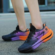 Men's Ombre Thick Sole Breathable Running Shoes For Summer - Night - View 5