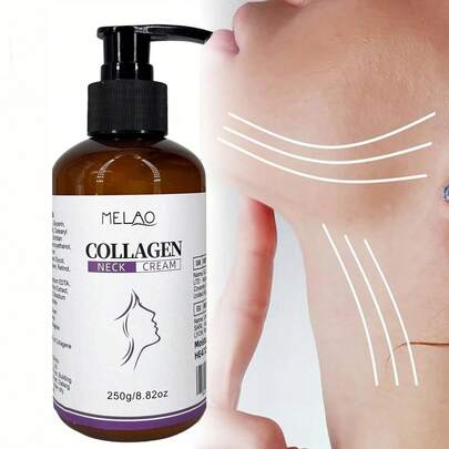  Collagen Neck Cream, MELAO Anti-Wrinkle Neck Firming Cream, Containing Collagen, Tightens And Lifts Sagging Neck Skin, Reduces Neck Lines And Wrinkles, Makes Neck Look Younger