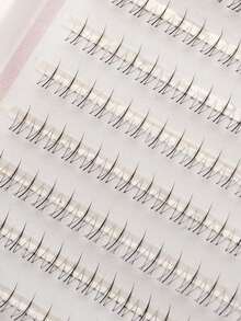 Waloshow 384pcs/16 Rows Wispy Fairy False Eyelashes, Segmented Natural Lower Lashes, Cartoon Style Lower Lashes, Japanese Anime Spiky Lower Lashes, Makeup Eyelash Tools, Eyelash Clusters, Individual Lashes, False Eyelashes - B - View 6