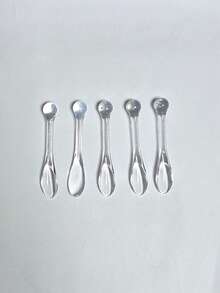 10件套化妆刮刀，乳霜刮刀，亚克力化妆刮刀，搅拌勺，眼霜滚轮，面部护理工具，浅米色 - A - 查看 7