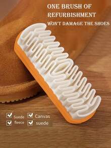1 Set Suede Shoe Cleaning Brush, Includes Original Rubber Brush, Special Polishing Pad, Reverse Suede Brush, And Yellow Boot Suede Brush, Can Clean And Dust Without Damaging Shoe Surface. - Multicolor - View 11