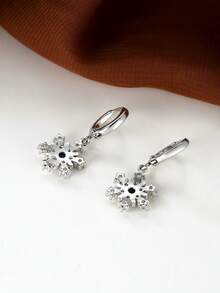 Vanel 1 Pair Fashionable Snowflake Design Pendant Earrings, Women's Fashion Earrings - earrings - View 3