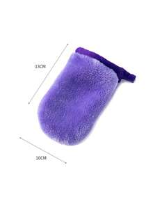1pc Flannel Makeup Remover Gloves, Washable Finger Cleansing Gloves, Facial Cleansing Gloves - A - View 10