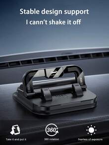 1个车载手机支架，二合一粘性牌照架和仪表盘安装通用手机支架 - A - 查看 4