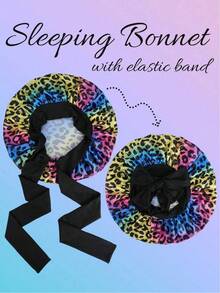 قبعة نوم/قبعة مكياج من الشريط المطاطي المبطن بالساتان للنساء، مناسبة للاستخدام اليومي، قبعة نوم مناسبة للضفائر والتجعيد، قبعة نوم ساتان كبيرة الحجم مع سحاب مطاطي - متعدد الألوان - مشاهدة 18