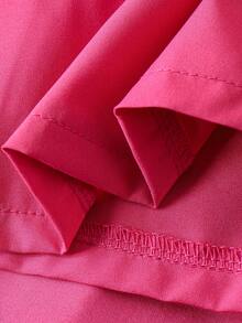 2pcs Baby Girls Cute Pleated Bow Sleeveless Top And Long Pants Set, Summer - Hot Pink - View 8