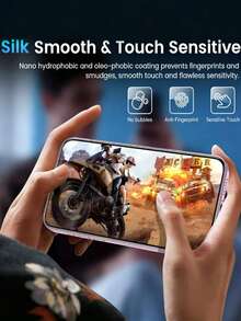 5 piezas de protector de pantalla de vidrio templado, alta definición, compatible con iPhone 17 Pro Max/17 Pro/17 Air/17/16 Pro Max/16 Pro/16 Plus/16/15 Pro Max/15 Pro/15 Plus/15/14/13/12 y otros modelos - transparente - Ver 7