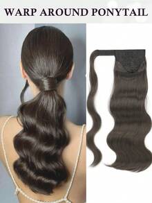 18 Inch Curly Synthetic Ponytail Hair Extensions, Heat Resistant Fluffy Clip-In Hair Piece, Suitable For Adults, Women, Girls, For Party, Daily Wear - Multicolor - View 15