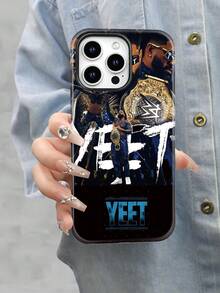 Selected YEET Wrestling Case Printed All Inclusive Mixed Color Phone Case, Suitable For IPhone17PRO MAX/17 AIR/15ProMax/16PROMAX/GalaxyS22/S23/S24/S23 Plus/S24 Ultra/S25/A15/A33/A23. A Must-Have For Commuting - Fade Resistant, Flawless, Suitable As A Gift For  Day, Independence Day, Valentine's Day, Or Birthdays Of Family And Friends. - White - View 5