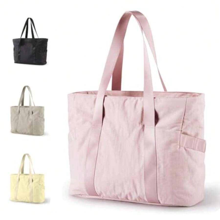 Bolso Tote Para MujerBolso Bandolera Con Hebilla Para Esterilla De Yoga Adecuado Para Gimnasio Lugar De Trabajo - Rosa - Ver 1