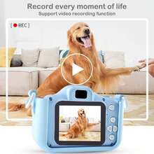 YAIUZGOO 1080P High Definition 2-Inch Screen Digital Camera, Includes Protective Case, SD Card Reader, Cute Gift For Birthday, New Year, Valentine's Day, 150mAh - Baby Blue - View 5
