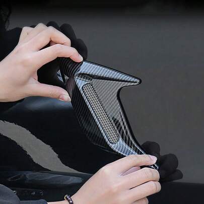 1 Set Shark Gill Style Car Air Vent Stickers, Faux Decorative Air Vent Stickers, Suitable For Car Exterior Modification, Applicable To Sedan And SUV Car Modification Accessories