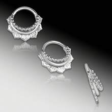 1件装优雅鼻环不锈钢圆刺鼻环软骨环耳环鼻中隔环穿孔饰品男女通用 - round-2 - 查看 2