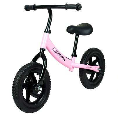 12" Balance Bike Carbon Steel Frame No Pedal Walking Balance Bike Training Bicycle For Kids And Toddlers 2- To 6 Years Old