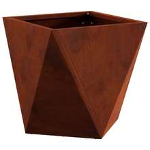 vidaXL 30 X 30 X 30 Cm Witterungsbeständiger Stahl Pflanzenkübel, Rostoptik - A - View 1