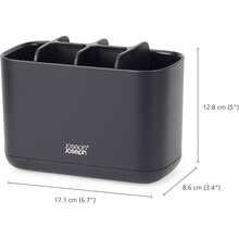2026 Hot Selling Bathroom Organizer-Joseph Joseph Easy-Store - Compact Toothbrush Holder Caddy Bathroom Storage ,/White, Regular-New Fashion - màu đen - Xem 5