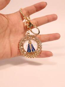 Our Lady Of Aparecida Keychain With Rhinestone Splendor - 14 - 查看 2