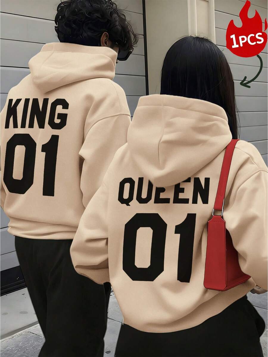 1pc Unisex Basic Long Sleeve Hoodie, Comfortable Loose Fit, Suitable For Casual Outings, Leisure Style, Pair With Sweatpants, Fabric, Dropped Shoulder Relaxed Fit Sweatshirt, Women's Sweatshirt, Women's Winter Sweatshirt, Sweatshirt, Women's Winter Clothing, Clothing, Winter, Women's Fleece, Fleece, Sweatshirt, Christmas Sweatshirt, Christmas, Sweatshirt, Women's Top, Women's Tee, Casual, Gift - Apricot - View 1