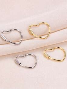 925 Sterling Silver Heart Shaped Earrings For Women, Elegant Heart Jewelry, Heart Earrings - Single Earring - View 6